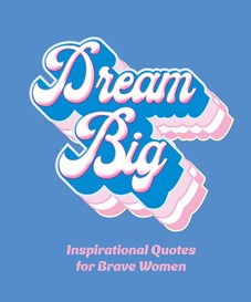 Blue and pink jacket cover for Dream Big