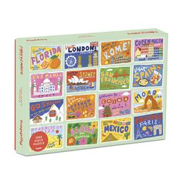 POSTCARDS 1000 PIECE JIGSAW PUZZLE (HAPPILY PUZZLES)