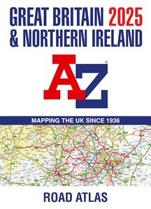 GREAT BRITAIN AND N IRELAND 2025 A-Z ROAD ATLAS (A3 PB)