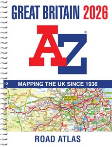 GREAT BRITAIN 2026 A-Z ROAD ATLAS (A4 SPIRAL)