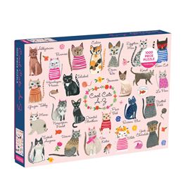 COOL CATS A-Z 1000 PIECE JIGSAW PUZZLE (GALISON)