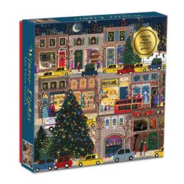 WINTER LIGHTS 500 PIECE FOIL PUZZLE JIGSAW 