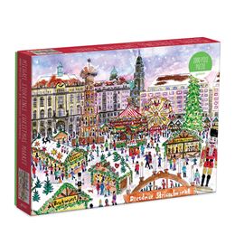 CHRISTMAS MARKET 100 PIECE JIGSAW PUZZLE (GALISON)