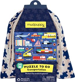 PUZZLE TO GO: TRANSPORTATION (36 PIECE JIGSAW)