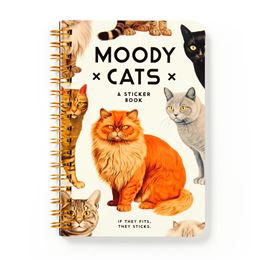 MOODY CATS (BRASS MONKEY STICKER BOOK) (SPIRAL BOUND) (HB)