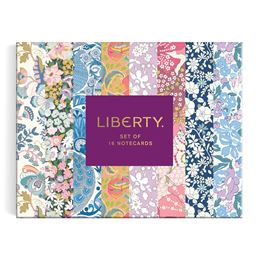 LIBERTY SET OF 16 NOTECARDS (FLORAL GREETING)