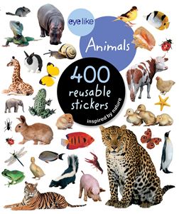 EYELIKE ANIMALS: 400 REUSABLE STICKERS (WORKMAN)