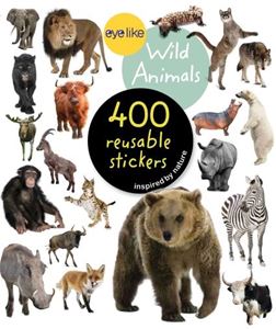 EYELIKE WILD ANIMALS: 400 REUSABLE STICKERS (WORKMAN)