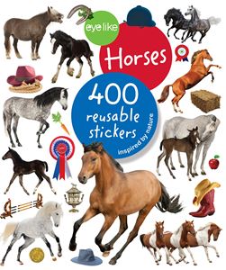 EYELIKE HORSES: 400 REUSABLE STICKERS (WORKMAN)