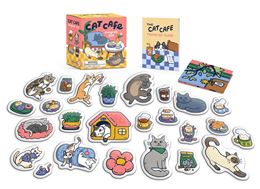 CAT CAFE MAGNET SET MINI KIT