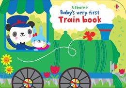 BABYS VERY FIRST TRAIN BOOK (SHAPED BOARD / WHEELS)