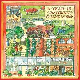 MATTHEW RICE A YEAR IN THE COUNTRY WALL CALENDAR 2024