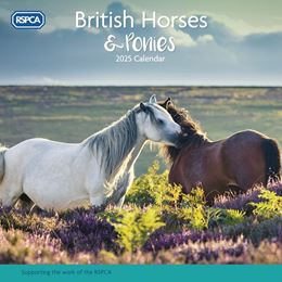 RSPCA BRITISH HORSES AND PONIES WALL CALENDAR 2025