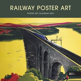 RAILWAY POSTER ART WALL CALENDAR 2026