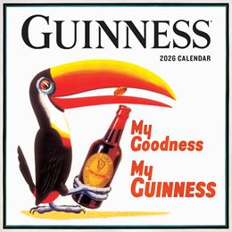 GUINNESS POSTER ART WALL CALENDAR 2026