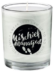 HARRY POTTER: MISCHIEF MANAGED GLASS VOTIVE CANDLE