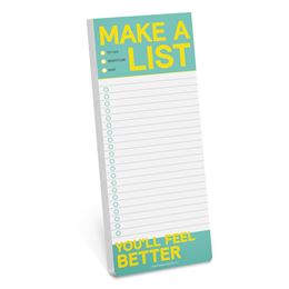 MAKE A LIST YOULL FEEL BETTER MAKE A LIST PAD