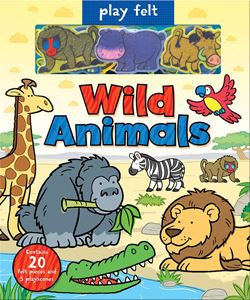 PLAY FELT: WILD ANIMALS (BOARD)