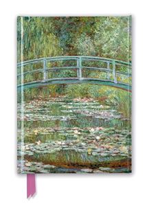 CLAUDE MONET BRIDGE OVER LILY POND BLANK FOILED A5 JOURNAL