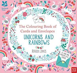 COLOURING BOOK OF CARDS AND ENVELOPES: UNICORNS AND RAINBOWS