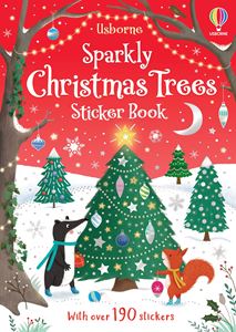 SPARKLY CHRISTMAS TREES STICKER BOOK (PB)