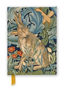 V AND A: WILLIAM MORRIS HARE FOILED BLANK A5 JOURNAL