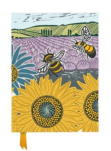 KATE HEISS SUNFLOWER FIELDS FOILED RULED QUARTO JOURNAL (HB)