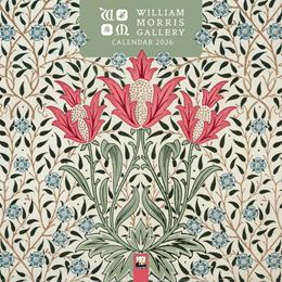 WILLIAM MORRIS GALLERY 2026 WALL CALENDAR (FLAME TREE) (PFP)