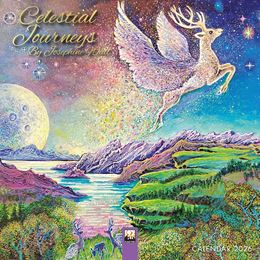 CELESTIAL JOURNEYS BY JOSEPHINE WALL 2026 MINI WALL CALENDAR