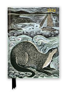 ANGELA HARDING SHETLAND OTTER 2026 LUXURY DIARY PLANNER (HB)