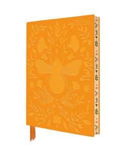 JADE MOSINSKI BEE 2026 VEGAN LEATHER DIARY (FLAME TREE)