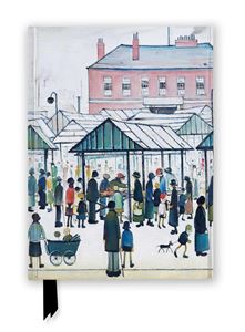 L S LOWRY MARKET SCENE FOILED RULED A5 JOURNAL (HB)