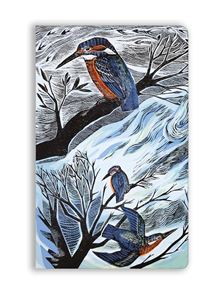 ANGELA HARDING SUFFOLK KINGFISHERS SOFT TOUCH RULED JOURNAL