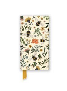JADE MOSINSKI GARDEN BEES FOILED RULED SLIMLINE JOURNAL (HB)