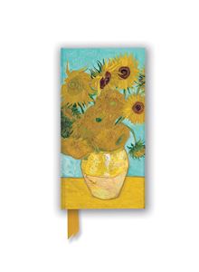 VINCENT VAN GOGH SUNFLOWERS FOILED RULED SLIMLINE JOURNAL