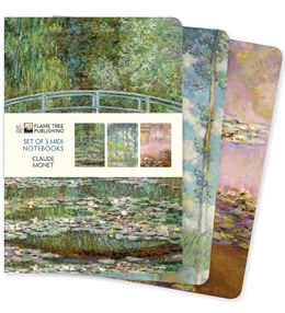 CLAUDE MONET SET OF 3 MIDI NOTEBOOKS (PB)