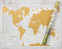 SCRATCH THE WORLD MAP PRINT