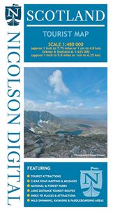 SCOTLAND TOURIST MAP (NICOLSON MAPS) (NEW)