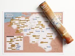 BELGIAN BEERS COLLECT AND SCRATCH (PRINT/MAP)