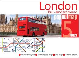 LONDON BUS UNDERGROUND POPOUT MAP