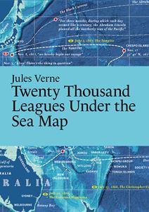 JULES VERNE TWENTY THOUSAND LEAGUES/ SEA MAP (PARIS GRAFIK)