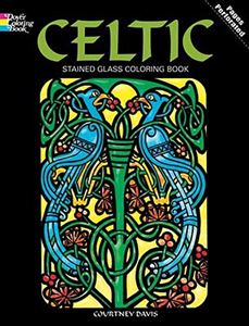 CELTIC STAINED GLASS COLOURING BOOK (DOVER)