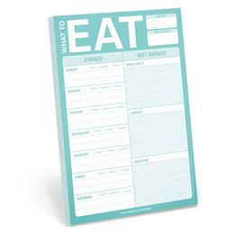 WHAT TO EAT PAD (TEAL) (KNOCK KNOCK)