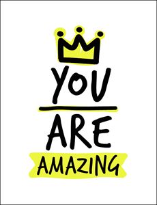 YOU ARE AMAZING (WHITE/YELLOW/CROWN) (SUMMERSDALE)