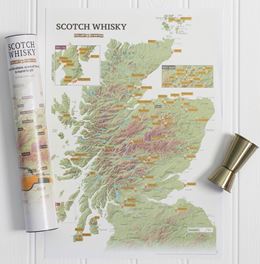 SCOTCH WHISKY COLLECT AND SCRATCH (PRINT / MAP)