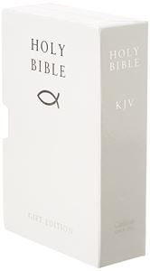 KJV POCKET WHITE BIBLE (LEATHER / GIFT)