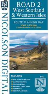 NICOLSON MAPS: ROAD 2: WEST SCOTLAND & THE WESTERN ISLES
