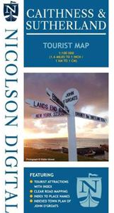 NICOLSON MAPS: CAITHNESS AND SUTHERLAND TOURIST MAP