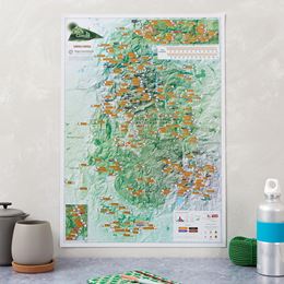PEAK DISTRICT ROCK CLIMBS COLLECT AND SCRATCH (PRINT / MAP)