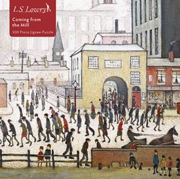 L S LOWRY COMING FROM THE MILL 500 PIECE JIGSAW PUZZLE